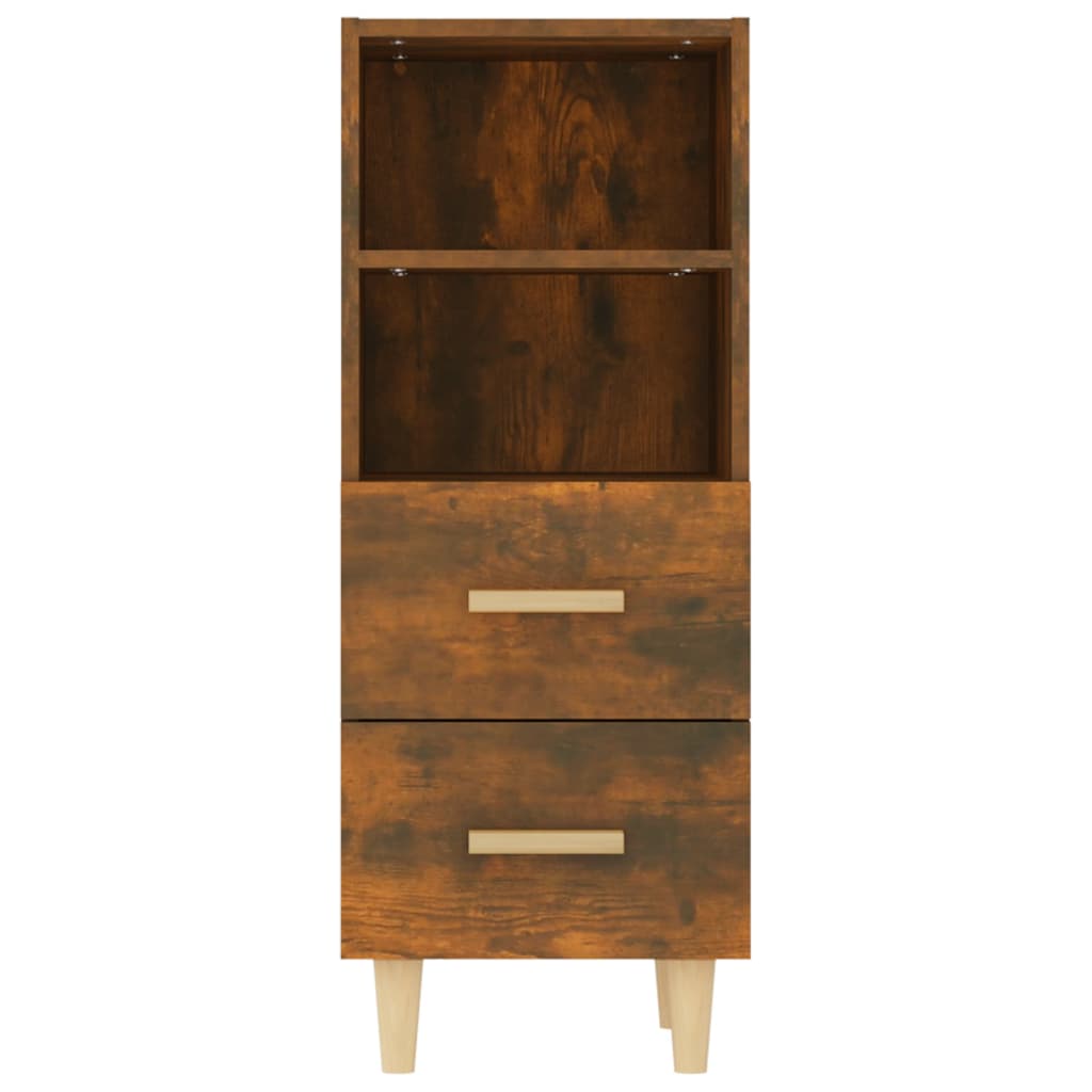 vidaXL Sideboard Smoked Oak 34.5x34x90 cm Engineered Wood