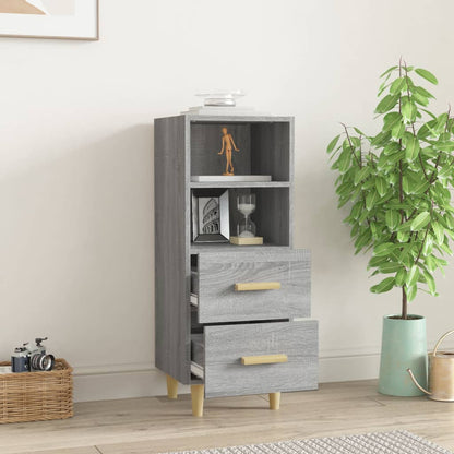 vidaXL Sideboard Grey Sonoma 34.5x34x90 cm Engineered Wood