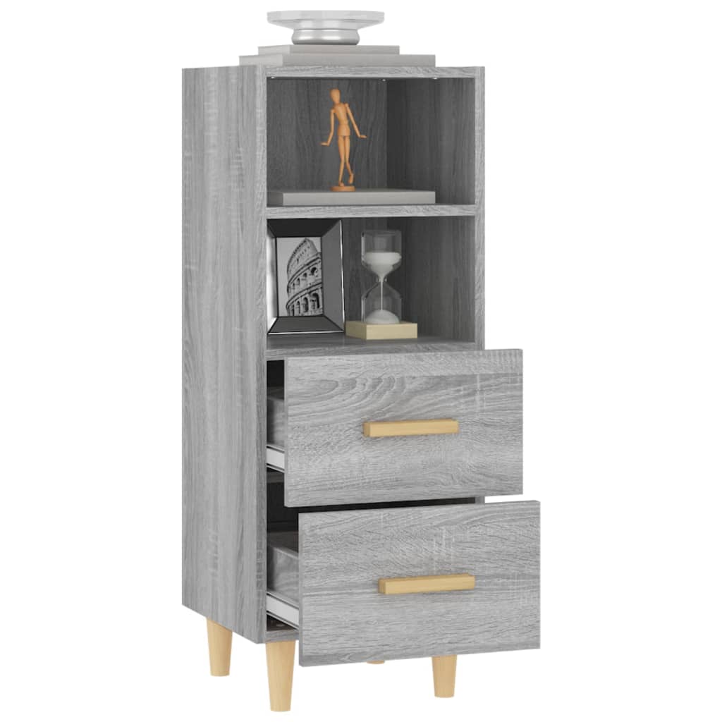 vidaXL Sideboard Grey Sonoma 34.5x34x90 cm Engineered Wood