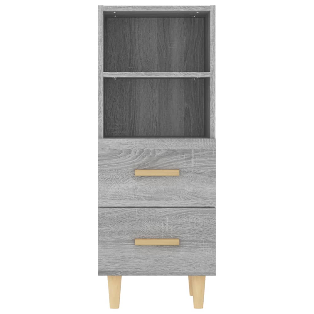 vidaXL Sideboard Grey Sonoma 34.5x34x90 cm Engineered Wood