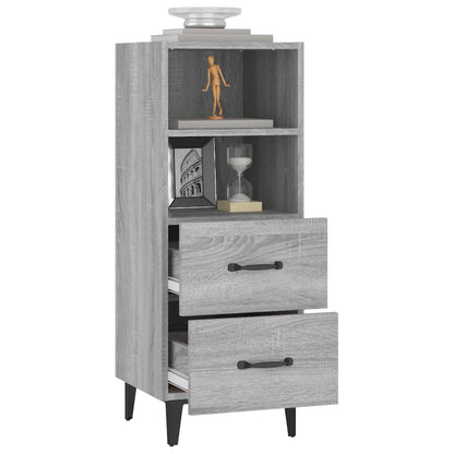 vidaXL Sideboard Grey Sonoma 34.5x34x90 cm Engineered Wood