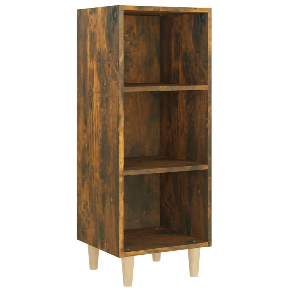 vidaXL Sideboard Smoked Oak 34.5x32.5x90 cm Engineered Wood