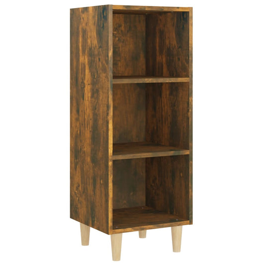 vidaXL Sideboard Smoked Oak 34.5x32.5x90 cm Engineered Wood