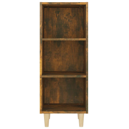vidaXL Sideboard Smoked Oak 34.5x32.5x90 cm Engineered Wood