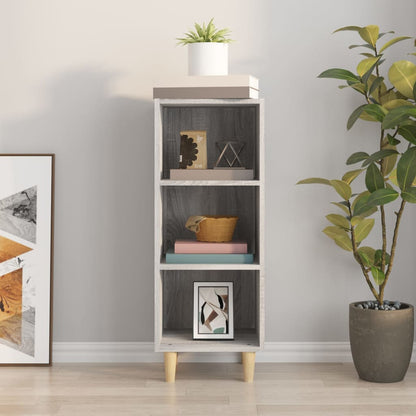 vidaXL Sideboard Grey Sonoma 34.5x32.5x90 cm Engineered Wood