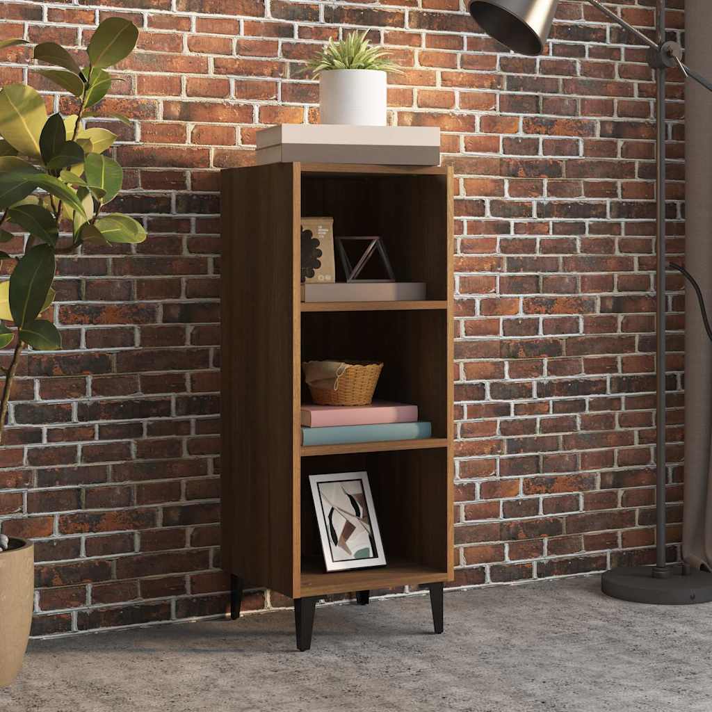 vidaXL Sideboard Brown Oak 34,5x32,5x90 cm Engineered Wood