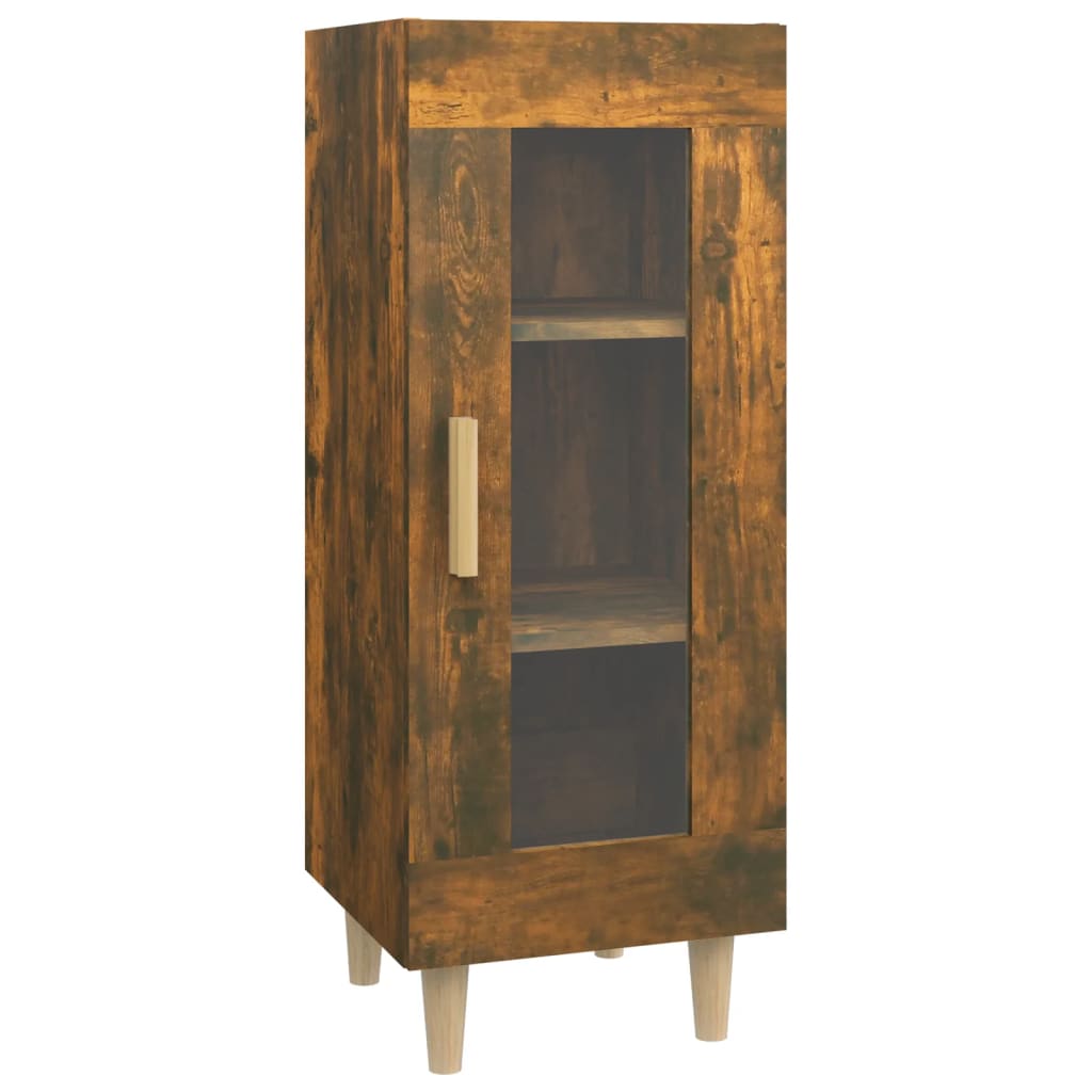vidaXL Sideboard Smoked Oak 34.5x34x90 cm Engineered Wood