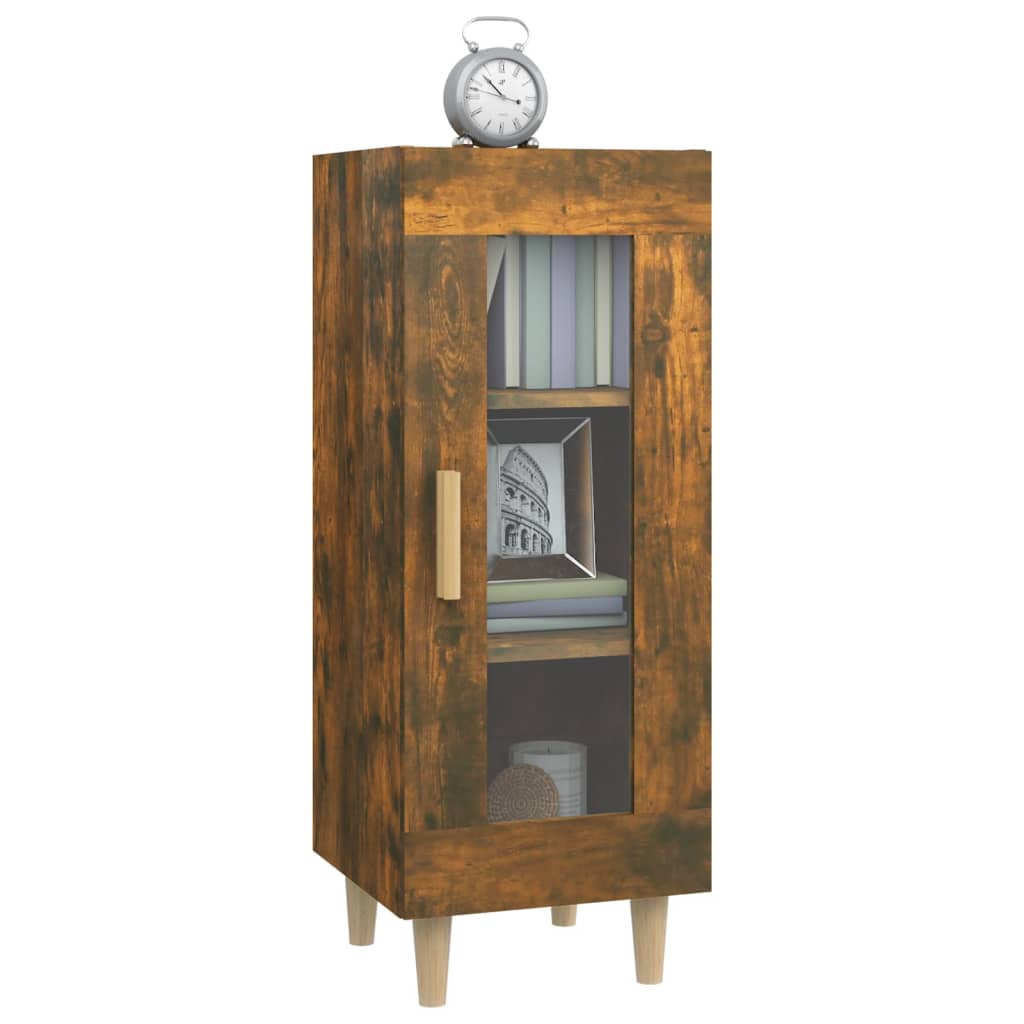 vidaXL Sideboard Smoked Oak 34.5x34x90 cm Engineered Wood