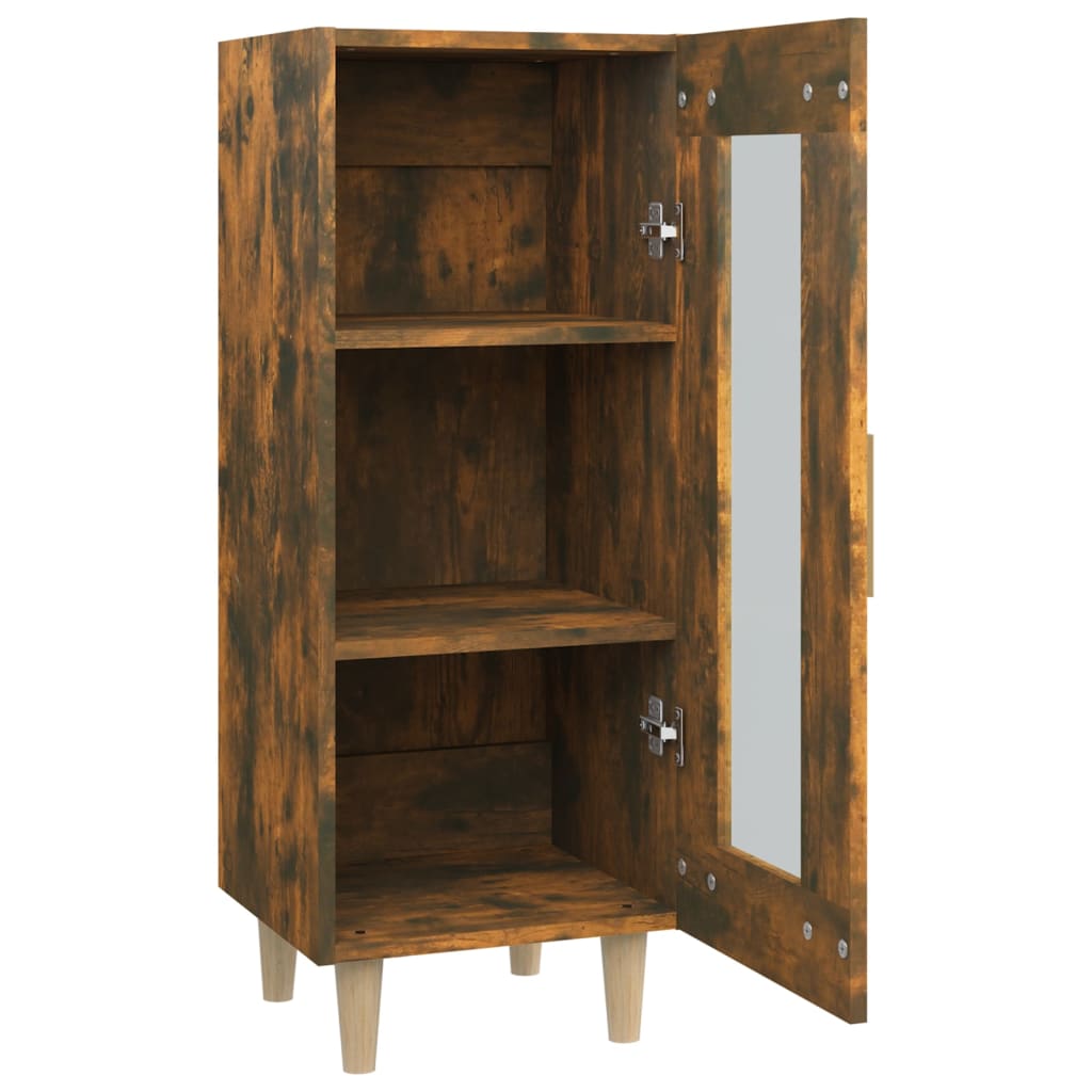vidaXL Sideboard Smoked Oak 34.5x34x90 cm Engineered Wood