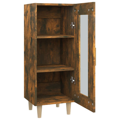 vidaXL Sideboard Smoked Oak 34.5x34x90 cm Engineered Wood