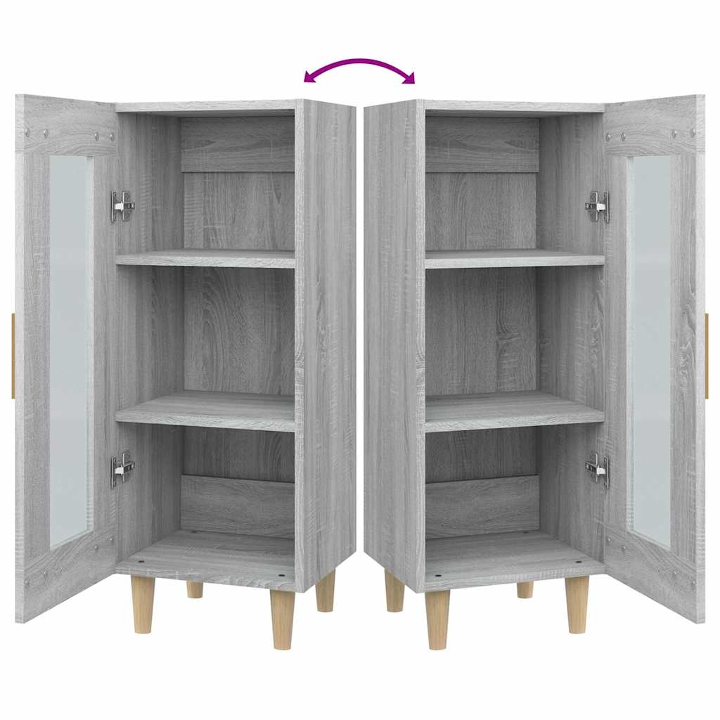 vidaXL Sideboard Grey Sonoma 34.5x34x90 cm Engineered Wood