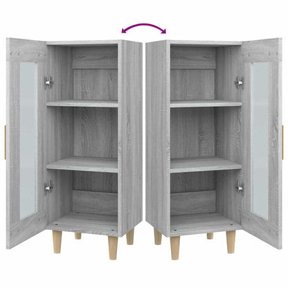 vidaXL Sideboard Grey Sonoma 34.5x34x90 cm Engineered Wood