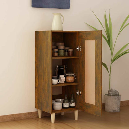 vidaXL Sideboard Smoked Oak 34,5x34x90 cm Engineered Wood