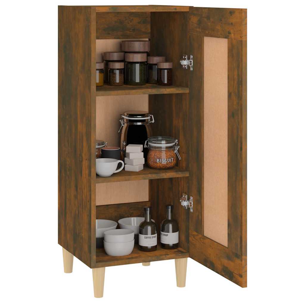 vidaXL Sideboard Smoked Oak 34,5x34x90 cm Engineered Wood