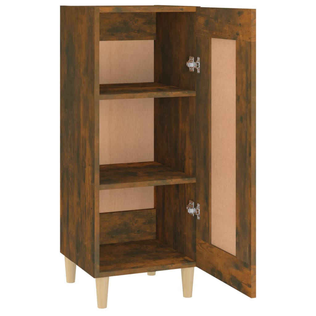 vidaXL Sideboard Smoked Oak 34.5x34x90 cm Engineered Wood