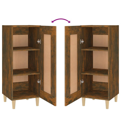 vidaXL Sideboard Smoked Oak 34.5x34x90 cm Engineered Wood
