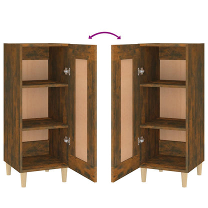 vidaXL Sideboard Smoked Oak 34,5x34x90 cm Engineered Wood