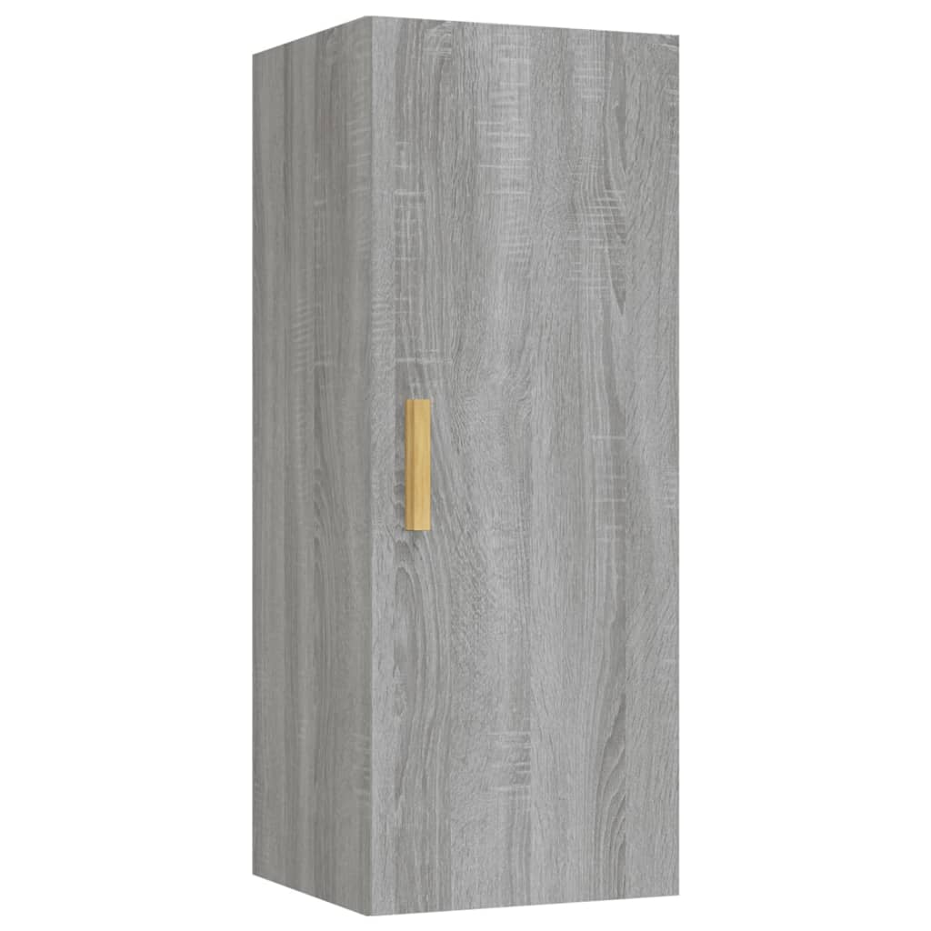 vidaXL Wall Cabinet Grey Sonoma 34.5x34x90 cm Engineered Wood