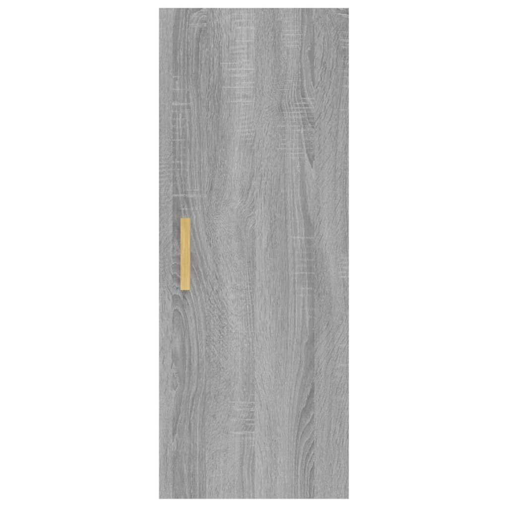 vidaXL Wall Cabinet Grey Sonoma 34.5x34x90 cm Engineered Wood
