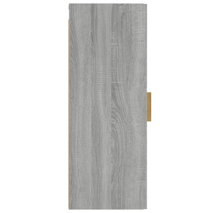 vidaXL Wall Cabinet Grey Sonoma 34.5x34x90 cm Engineered Wood