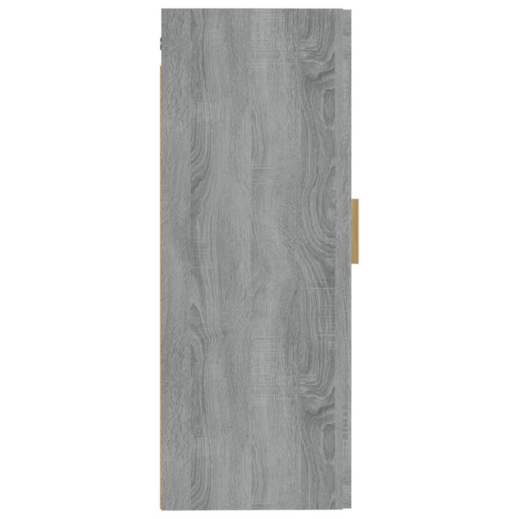 vidaXL Wall Cabinet Grey Sonoma 35x34x90 cm Engineered Wood