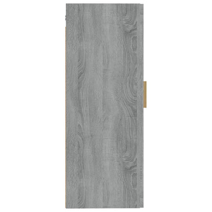 vidaXL Wall Cabinet Grey Sonoma 35x34x90 cm Engineered Wood