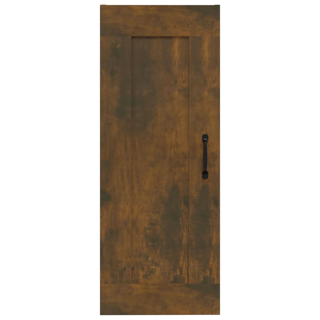 vidaXL Hanging Cabinet Smoked Oak 35x34x90 cm Engineered Wood