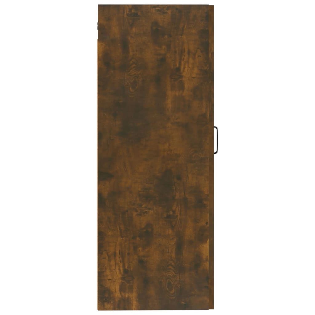 vidaXL Hanging Cabinet Smoked Oak 35x34x90 cm Engineered Wood