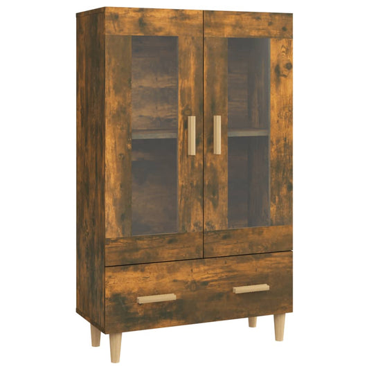 vidaXL Highboard Smoked Oak 70x31x115 cm Engineered Wood