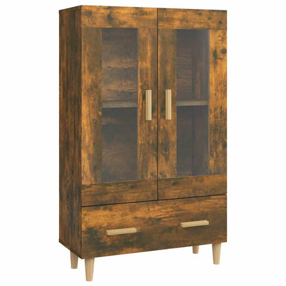 vidaXL Highboard Smoked Oak 70x31x115 cm Engineered Wood