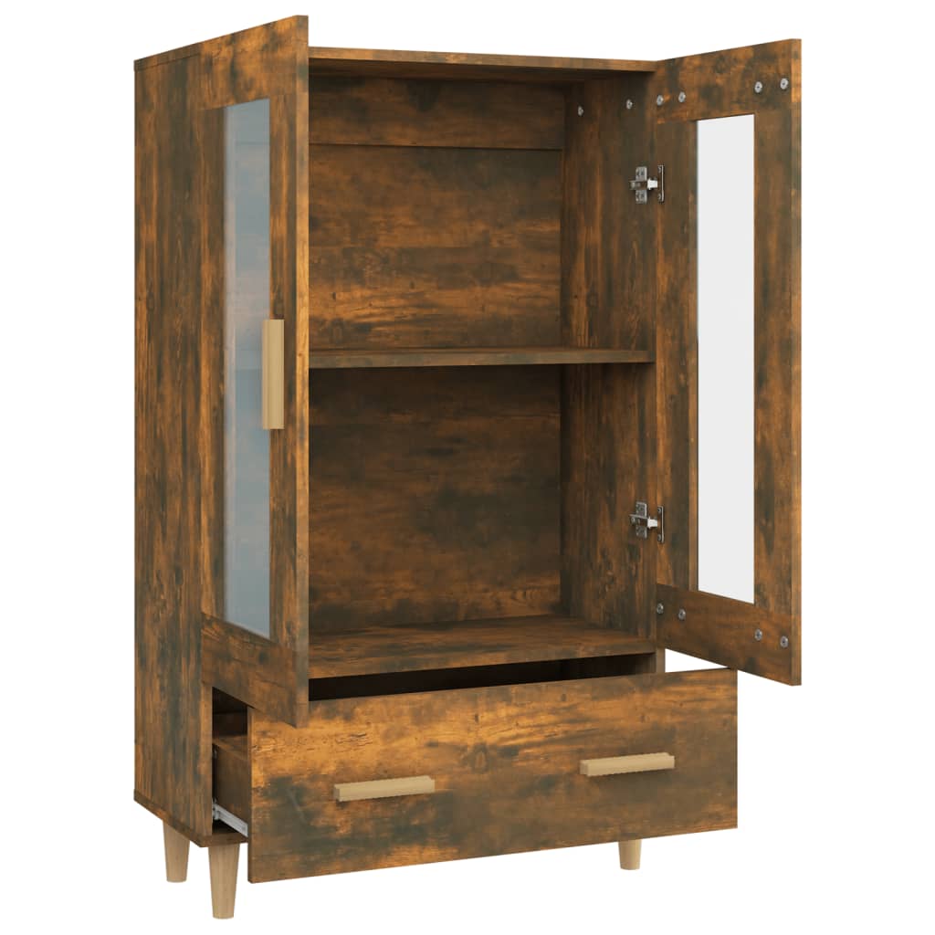 vidaXL Highboard Smoked Oak 70x31x115 cm Engineered Wood