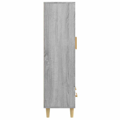 vidaXL Highboard Grey Sonoma 70x31x115 cm Engineered Wood