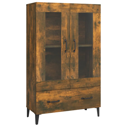 vidaXL Highboard Smoked Oak 70x31x115 cm Engineered Wood