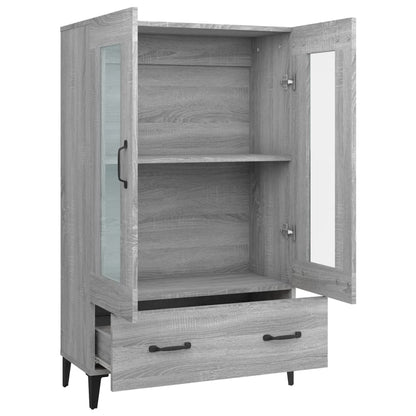 vidaXL Highboard Grey Sonoma 70x31x115 cm Engineered Wood