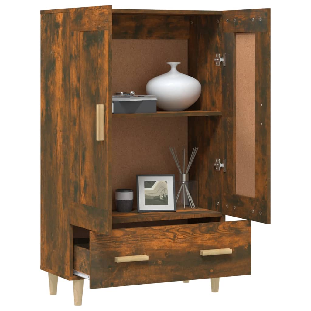 vidaXL Highboard Smoked Oak 70x31x115 cm Engineered Wood