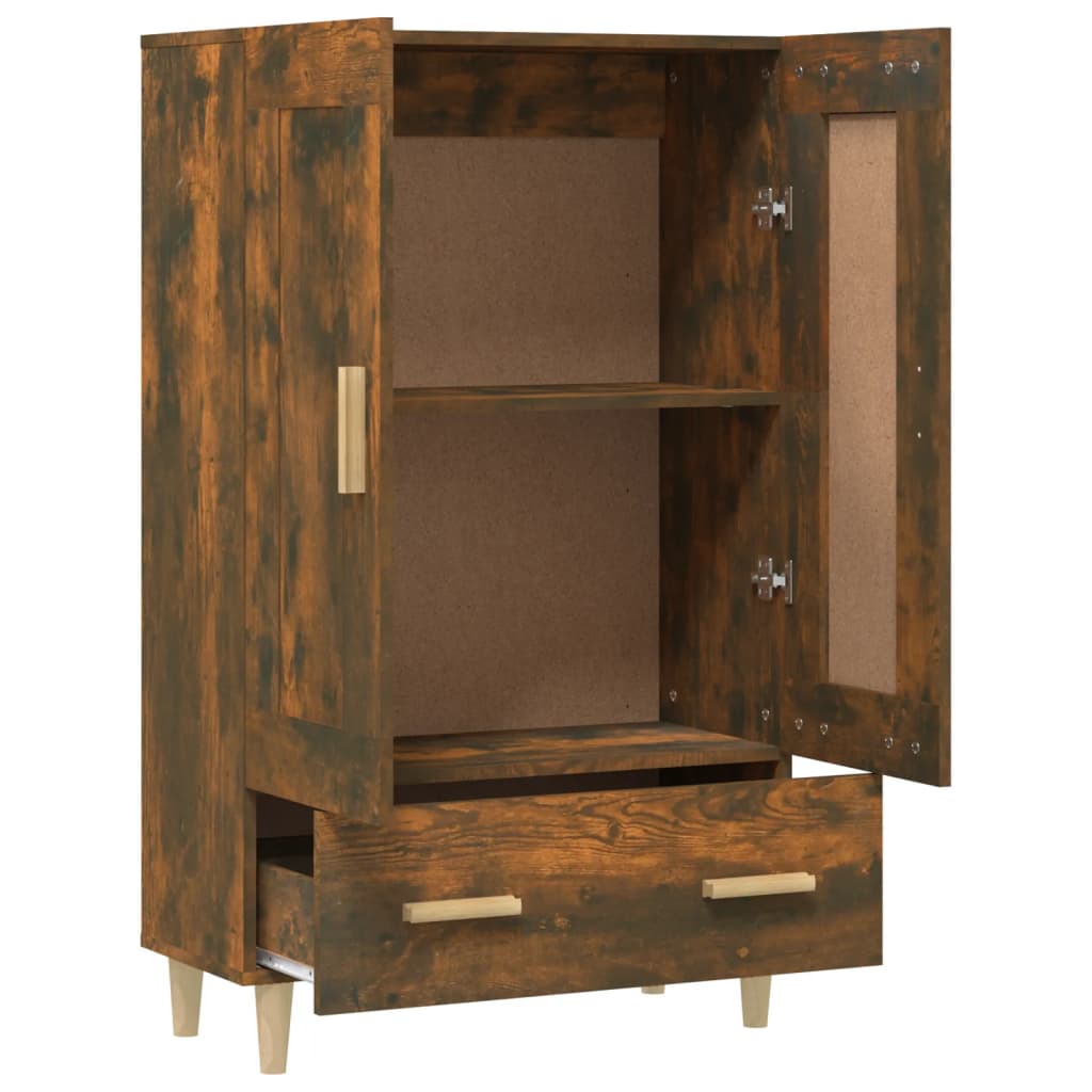vidaXL Highboard Smoked Oak 70x31x115 cm Engineered Wood