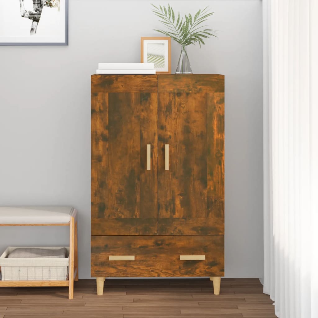 vidaXL Highboard Smoked Oak 70x31x115 cm Engineered Wood