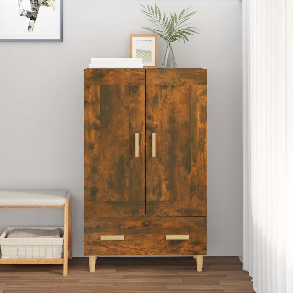 vidaXL Highboard Smoked Oak 70x31x115 cm Engineered Wood