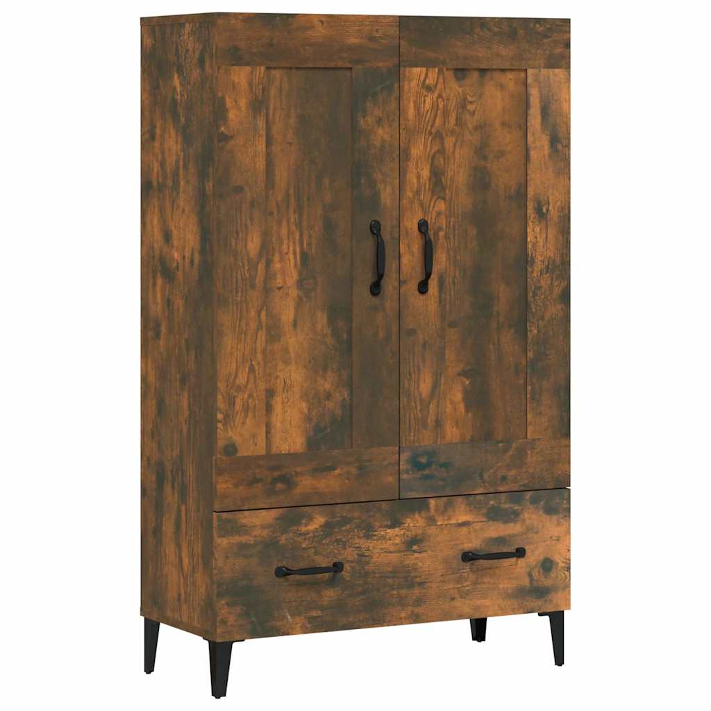 vidaXL Highboard Smoked Oak 70x31x115 cm Engineered Wood
