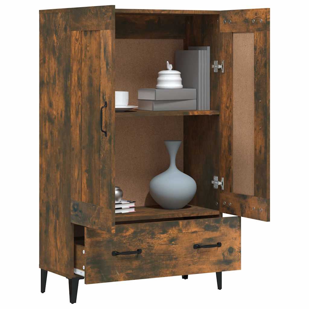 vidaXL Highboard Smoked Oak 70x31x115 cm Engineered Wood