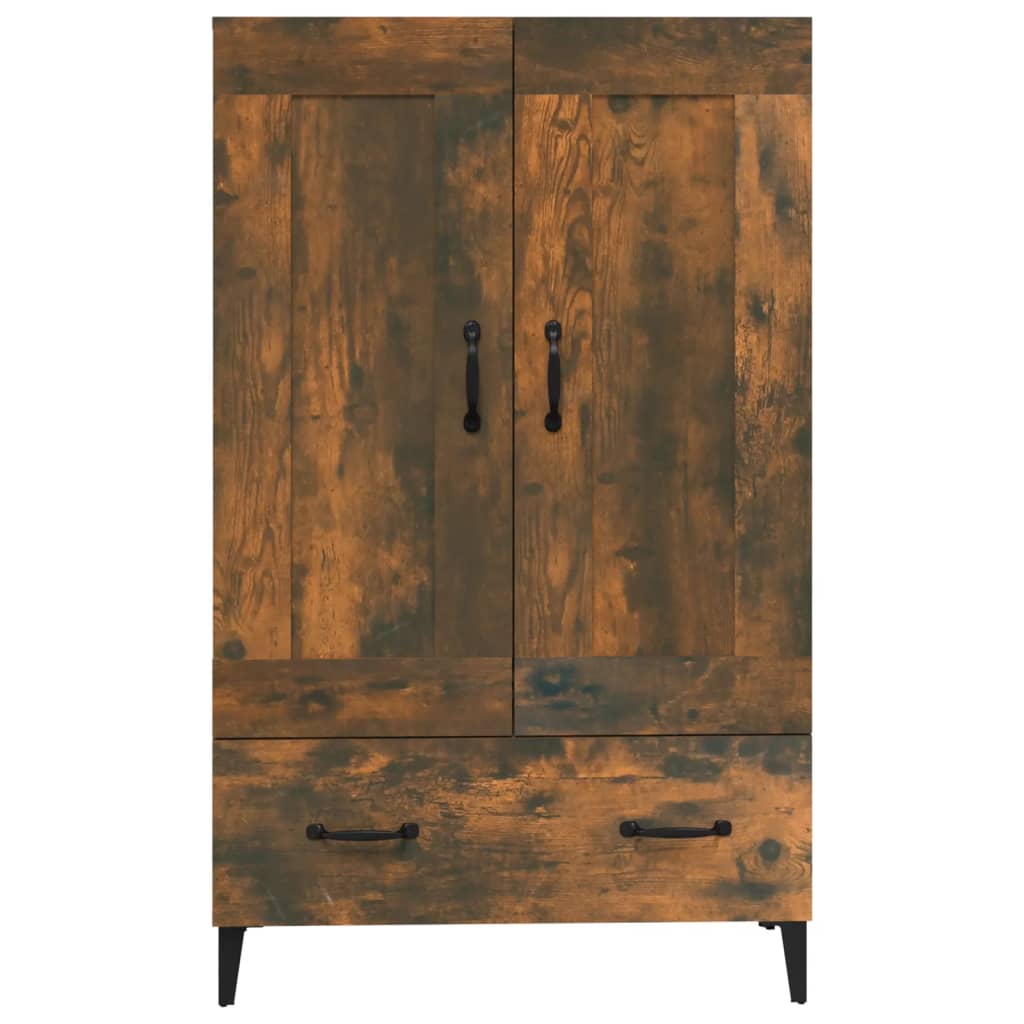 vidaXL Highboard Smoked Oak 70x31x115 cm Engineered Wood