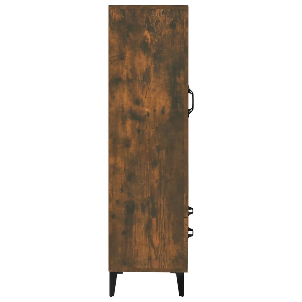 vidaXL Highboard Smoked Oak 70x31x115 cm Engineered Wood