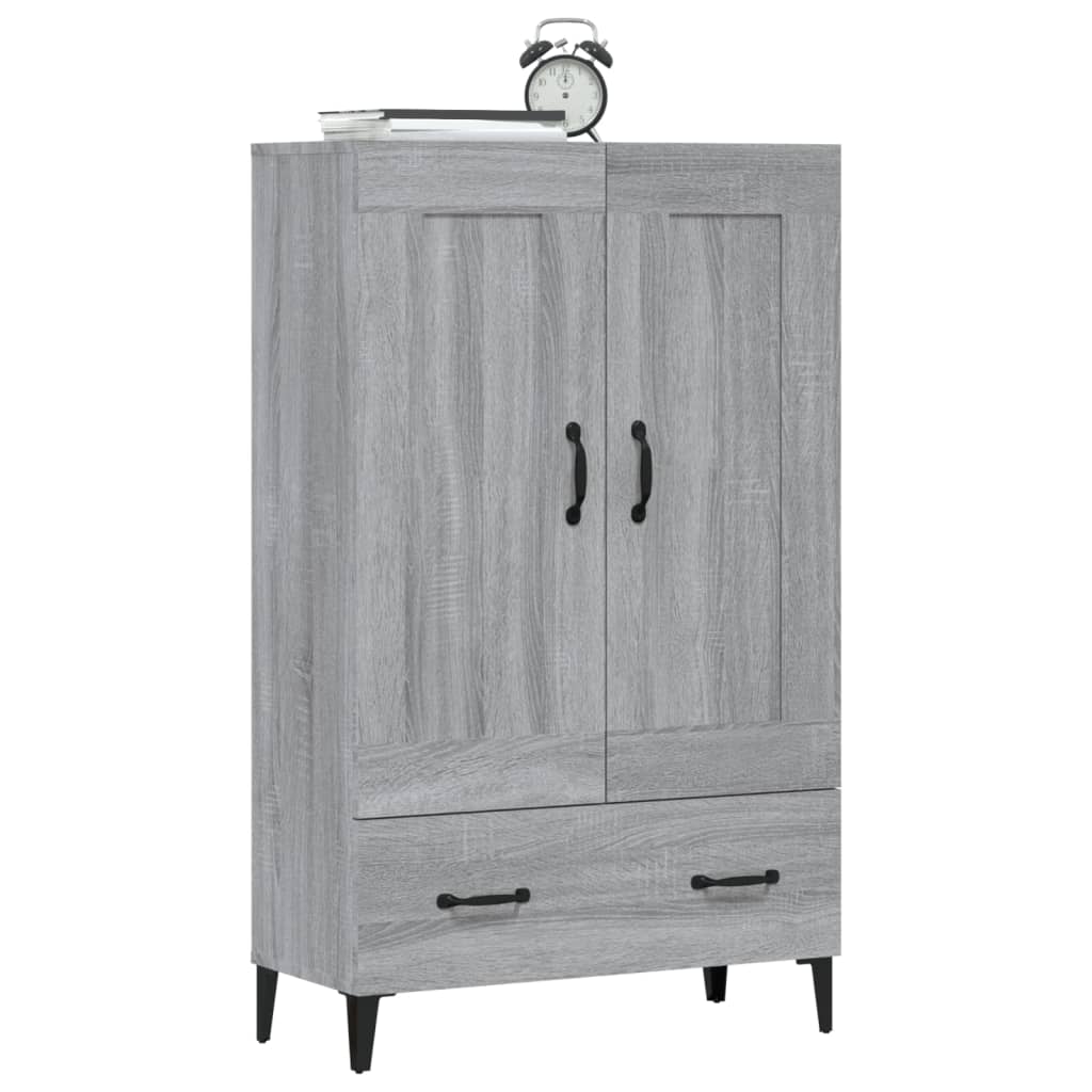 vidaXL Highboard Grey Sonoma 70x31x115 cm Engineered Wood
