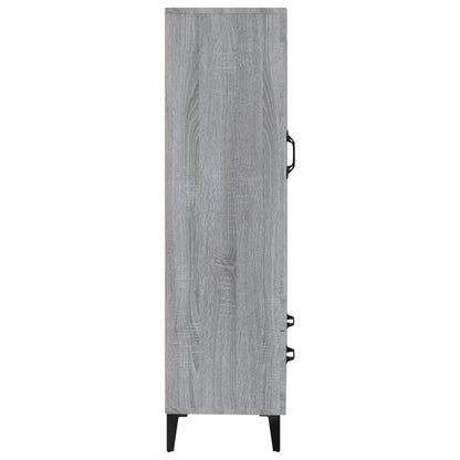 vidaXL Highboard Grey Sonoma 70x31x115 cm Engineered Wood