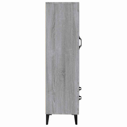 vidaXL Highboard Grey Sonoma 70x31x115 cm Engineered Wood