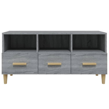 vidaXL TV Cabinet Grey Sonoma 102x36x50 cm Engineered Wood