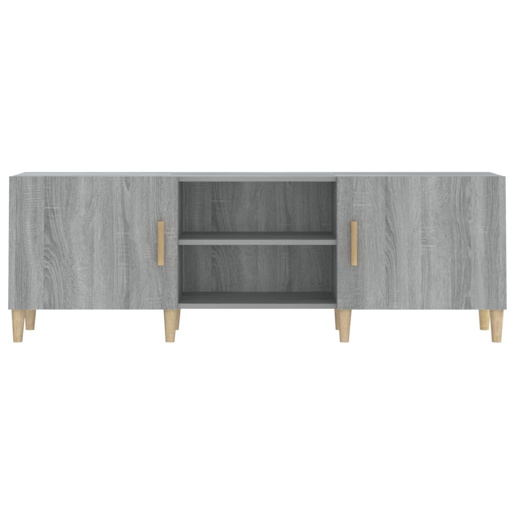vidaXL TV Cabinet Grey Sonoma 150x30x50 cm Engineered Wood