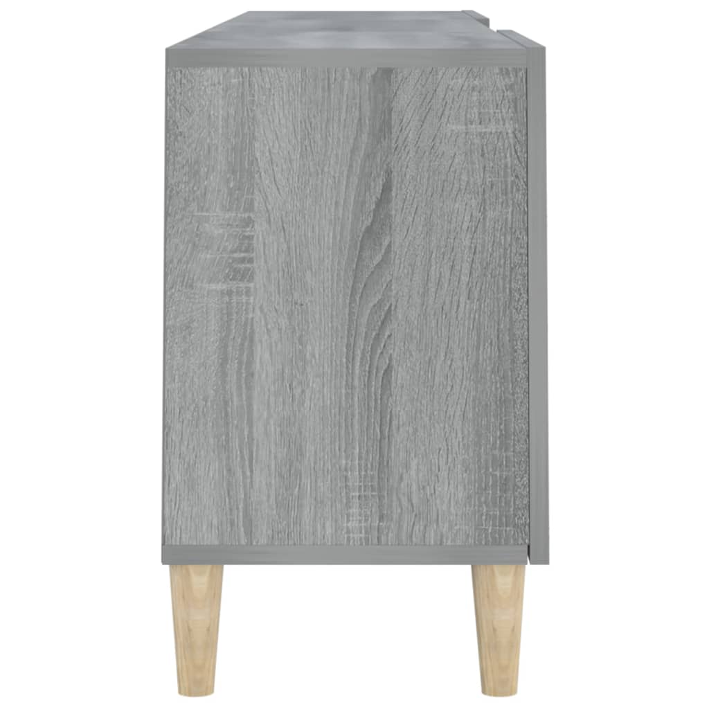 vidaXL TV Cabinet Grey Sonoma 150x30x50 cm Engineered Wood