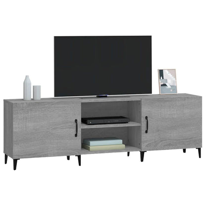 vidaXL TV Cabinet Grey Sonoma 150x30x50 cm Engineered Wood