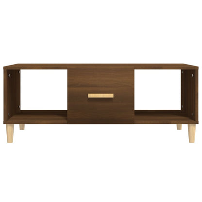 vidaXL Coffee Table Brown Oak 102x50x40 cm Engineered Wood